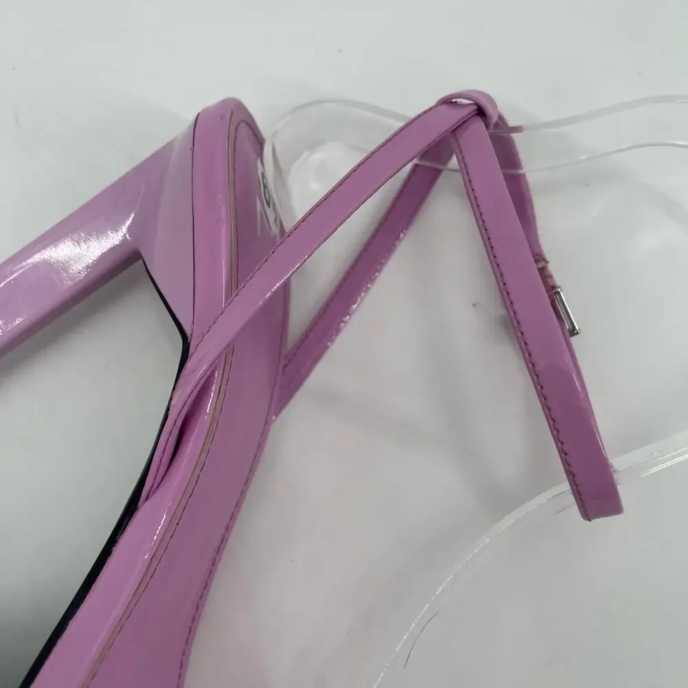NEW MARC FISHER Arthur Heels Size 6.5 Sandals Patent Leather Ankle Strap Sandal
